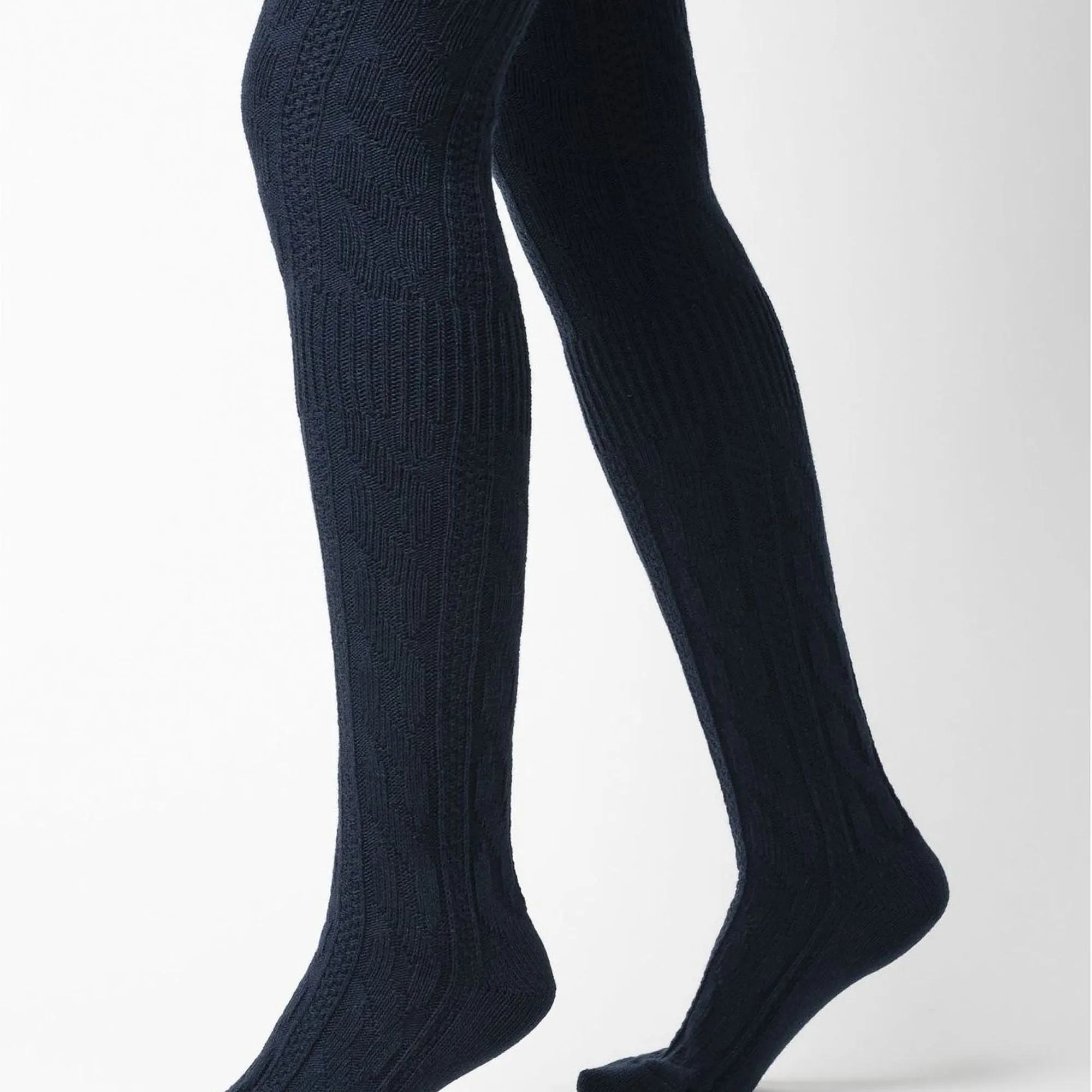 1 Pack Ladies Over The Knee Wool Socks (2 Sizes)