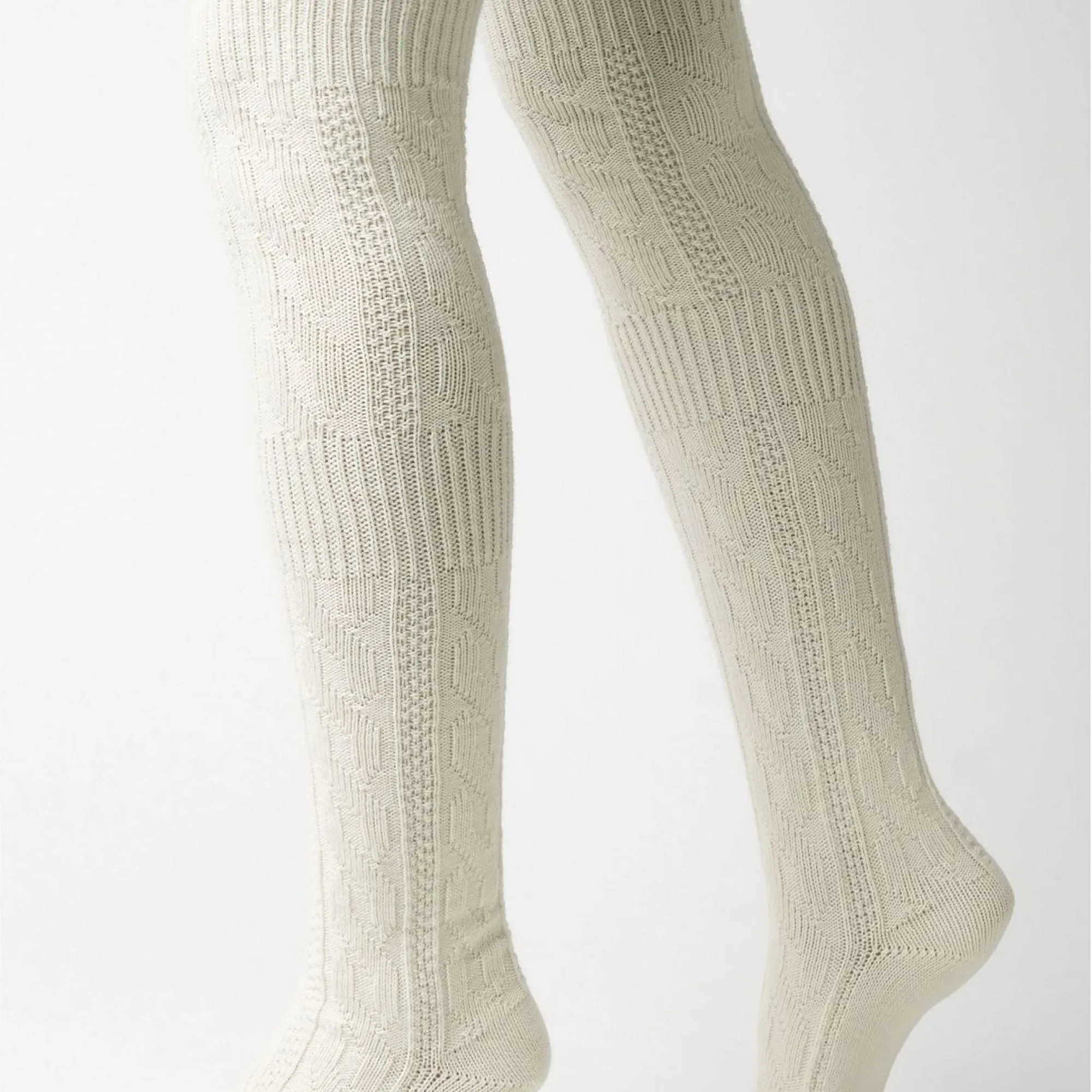 1 Pack Ladies Over The Knee Wool Socks (2 Sizes)
