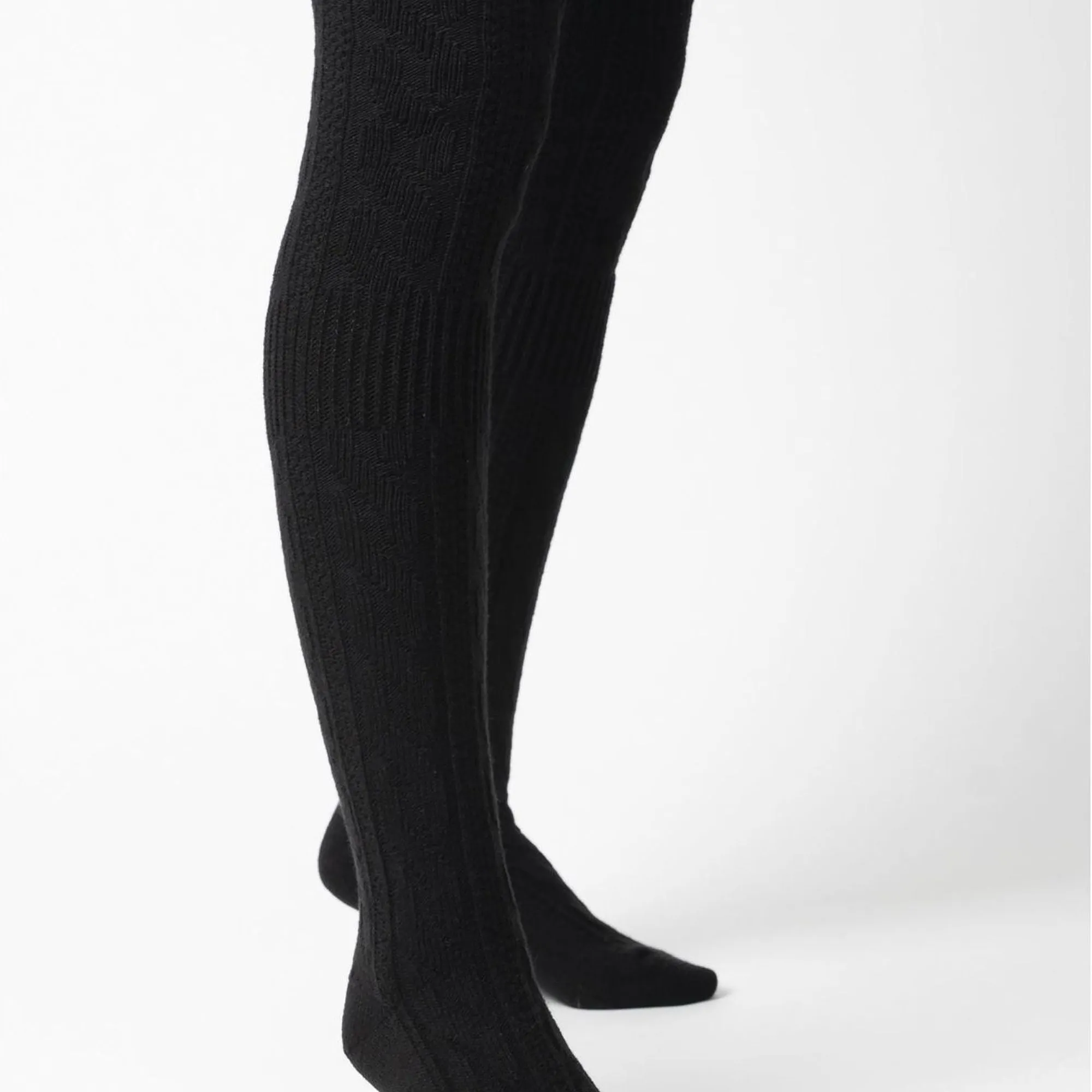 1 Pack Ladies Over The Knee Wool Socks (2 Sizes)