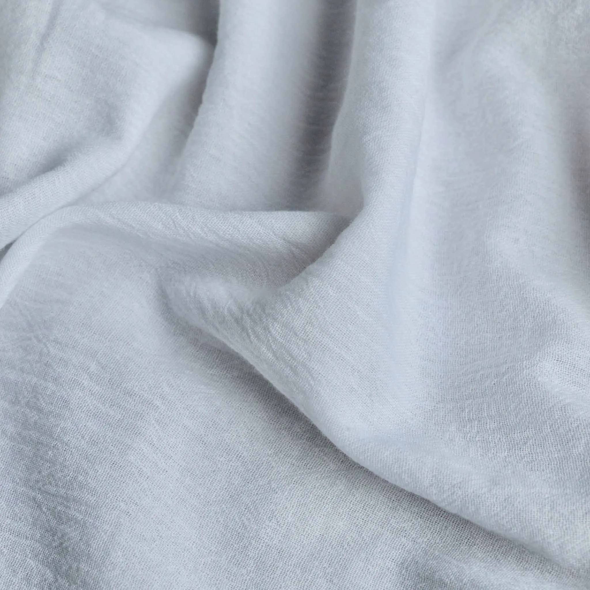 100% Cotton Gauze - Off-white, navy and red