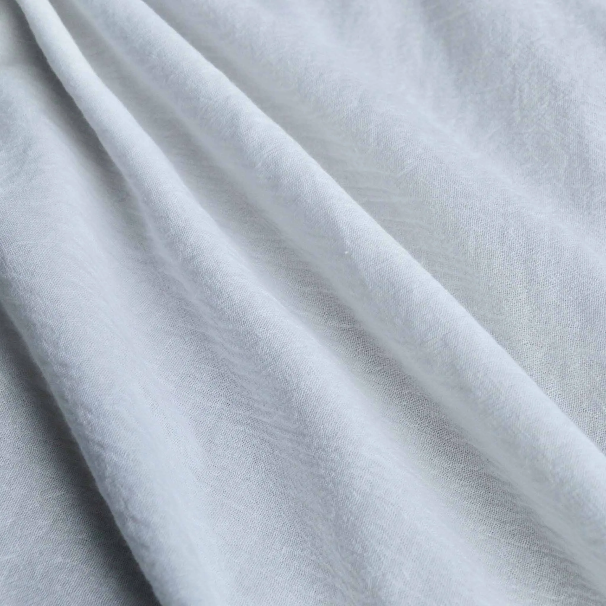100% Cotton Gauze - Off-white, navy and red