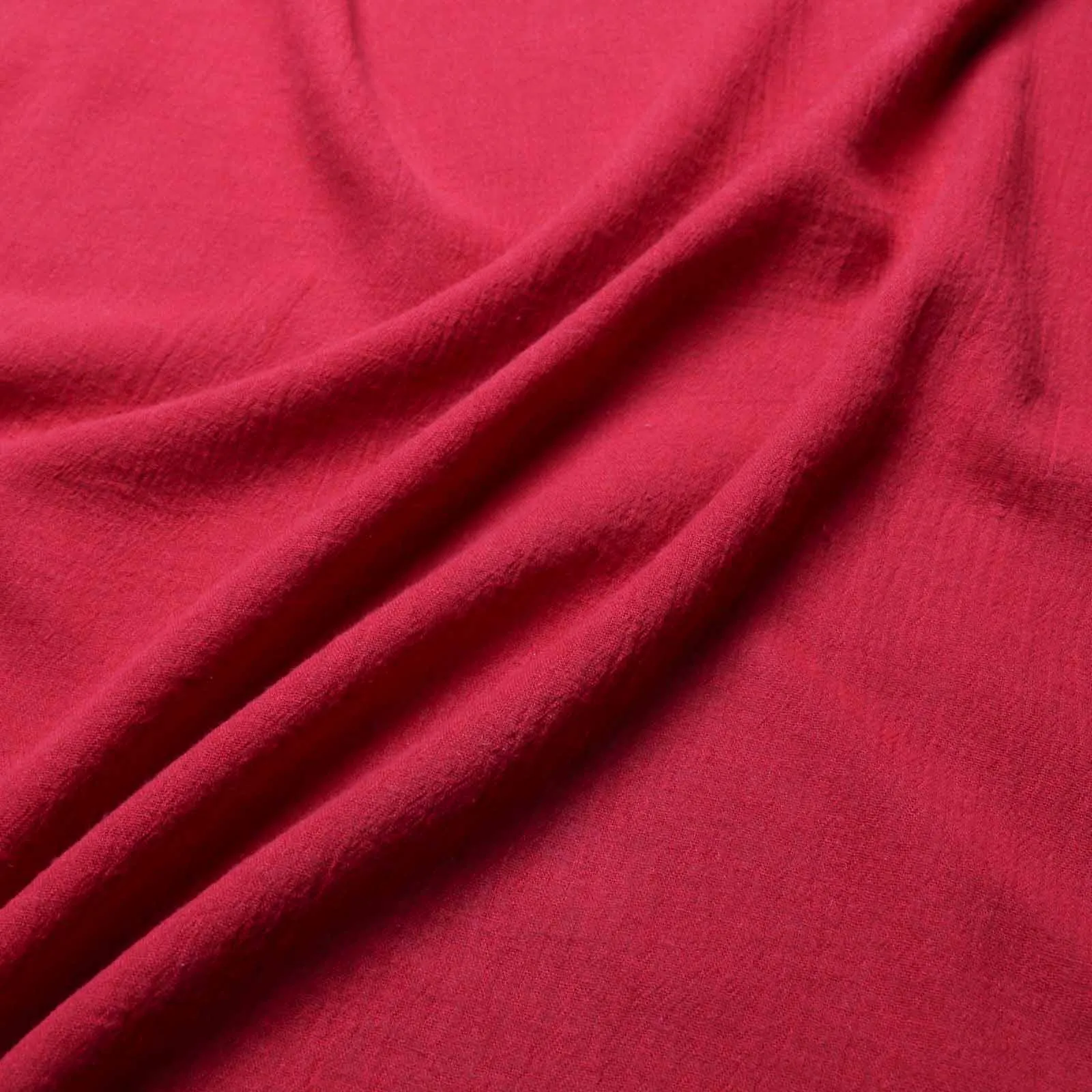 100% Cotton Gauze - Off-white, navy and red