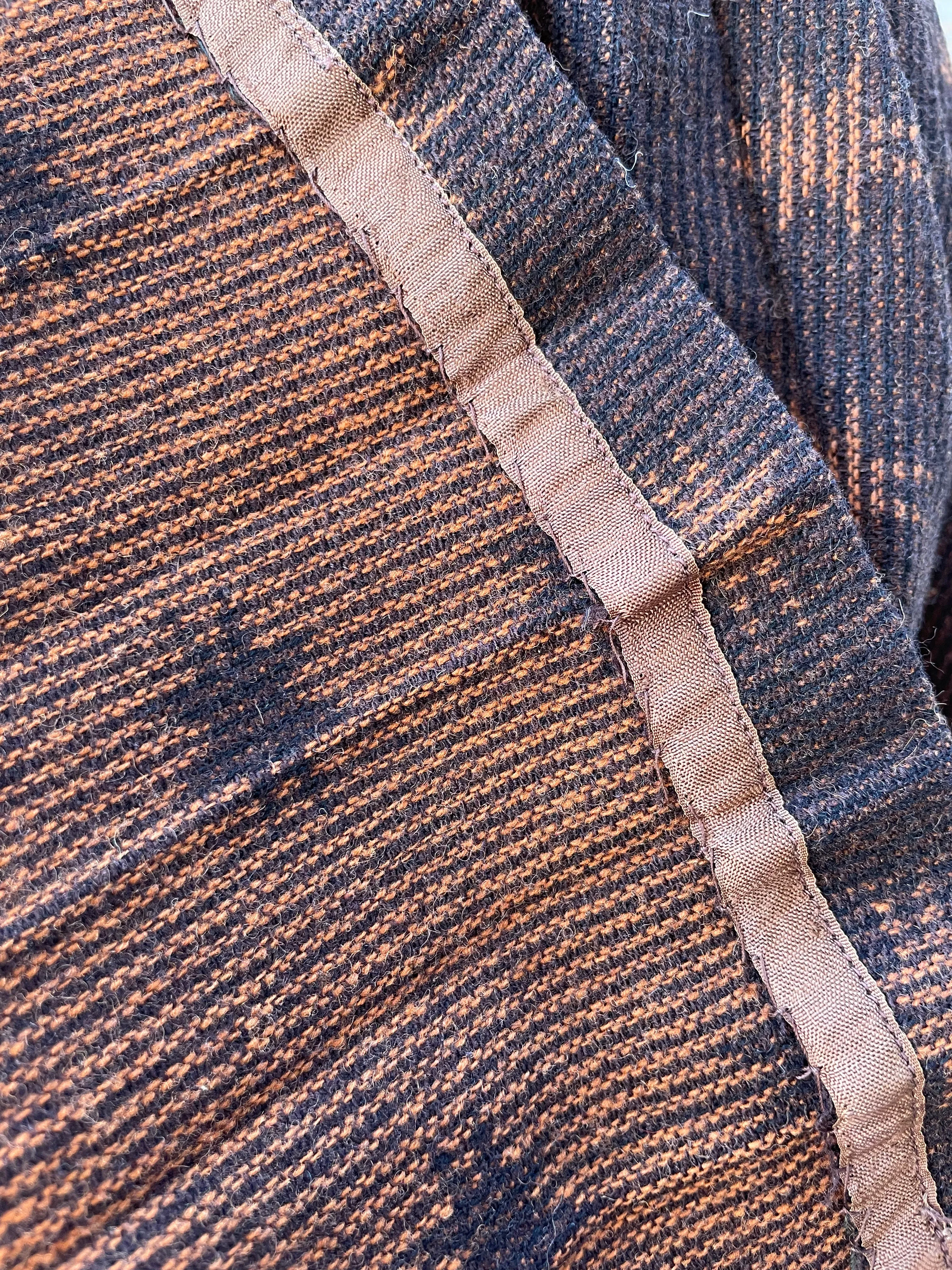 1940s Knit Wool Starburst Skirt