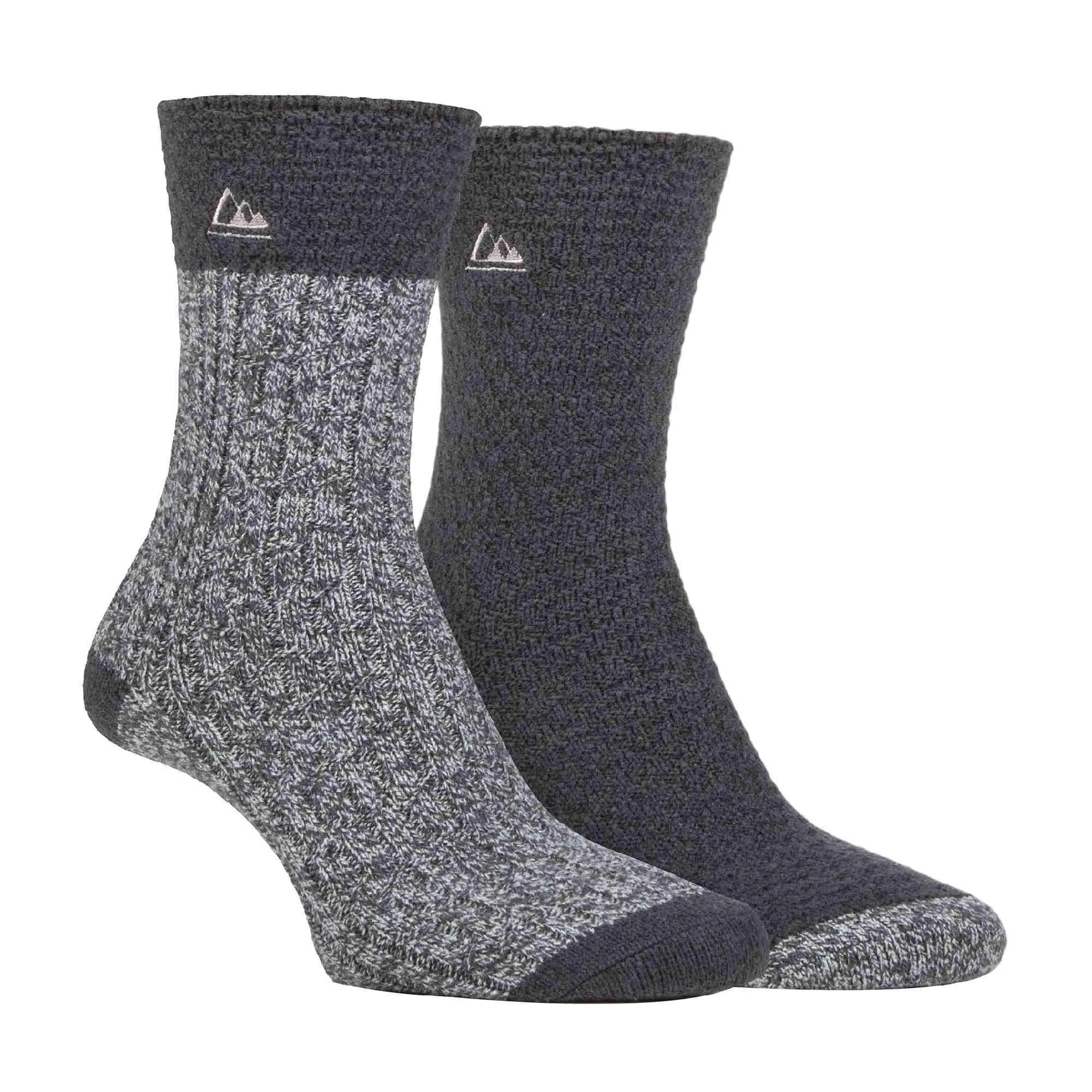 2 Pack Ladies Anti Blister Walking Boot Socks for Trekking Hiking