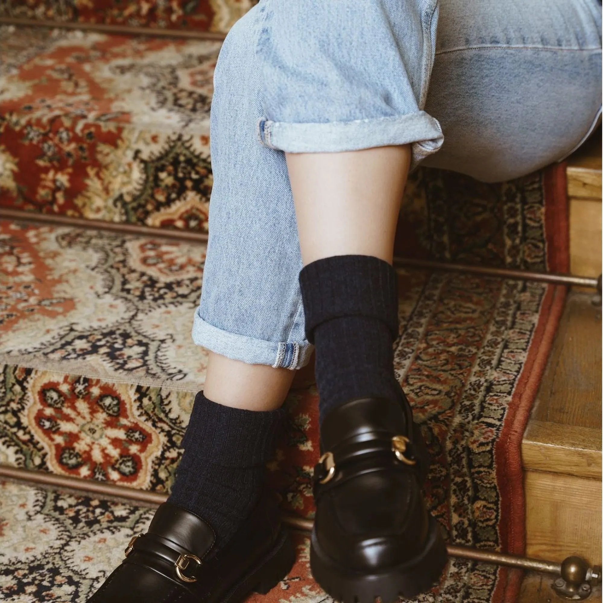3 Pack Ladies Original Wool Dress Socks (2 Sizes)