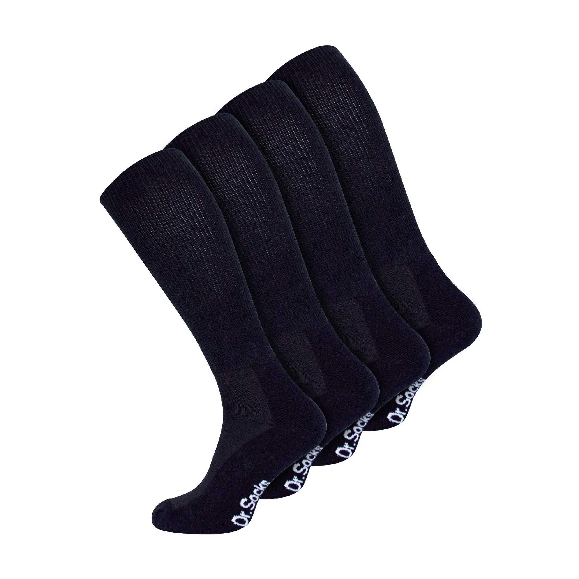 4 Pack Extra Wide Knee High Bamboo Diabetic Socks