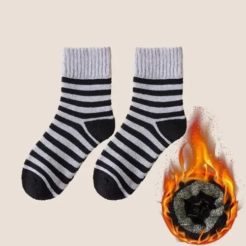 5Pairs Men Thick Winter Woolen Merino Socks for Male Towel Thermal