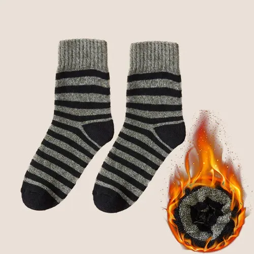5Pairs Men Thick Winter Woolen Merino Socks for Male Towel Thermal