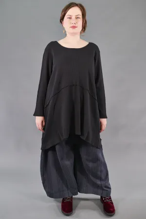 7218-Thermal Tunic-Black-Unprinted