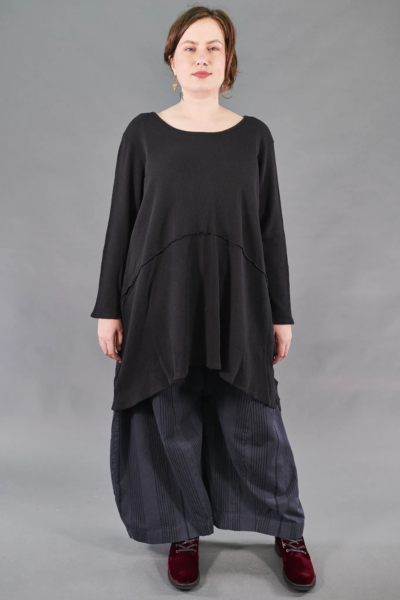 7218-Thermal Tunic-Black-Unprinted