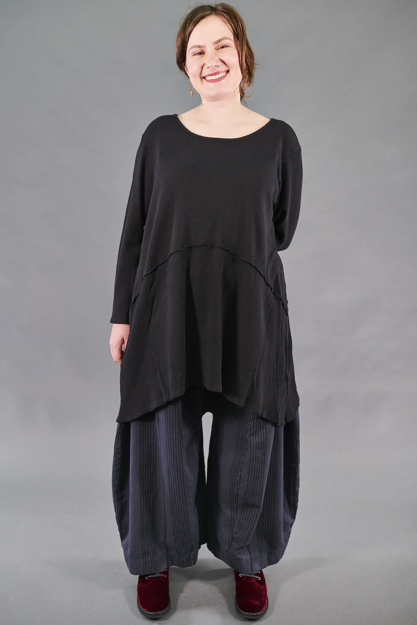 7218-Thermal Tunic-Black-Unprinted