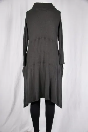 7220 Druid Cowl Dress-Soot-U