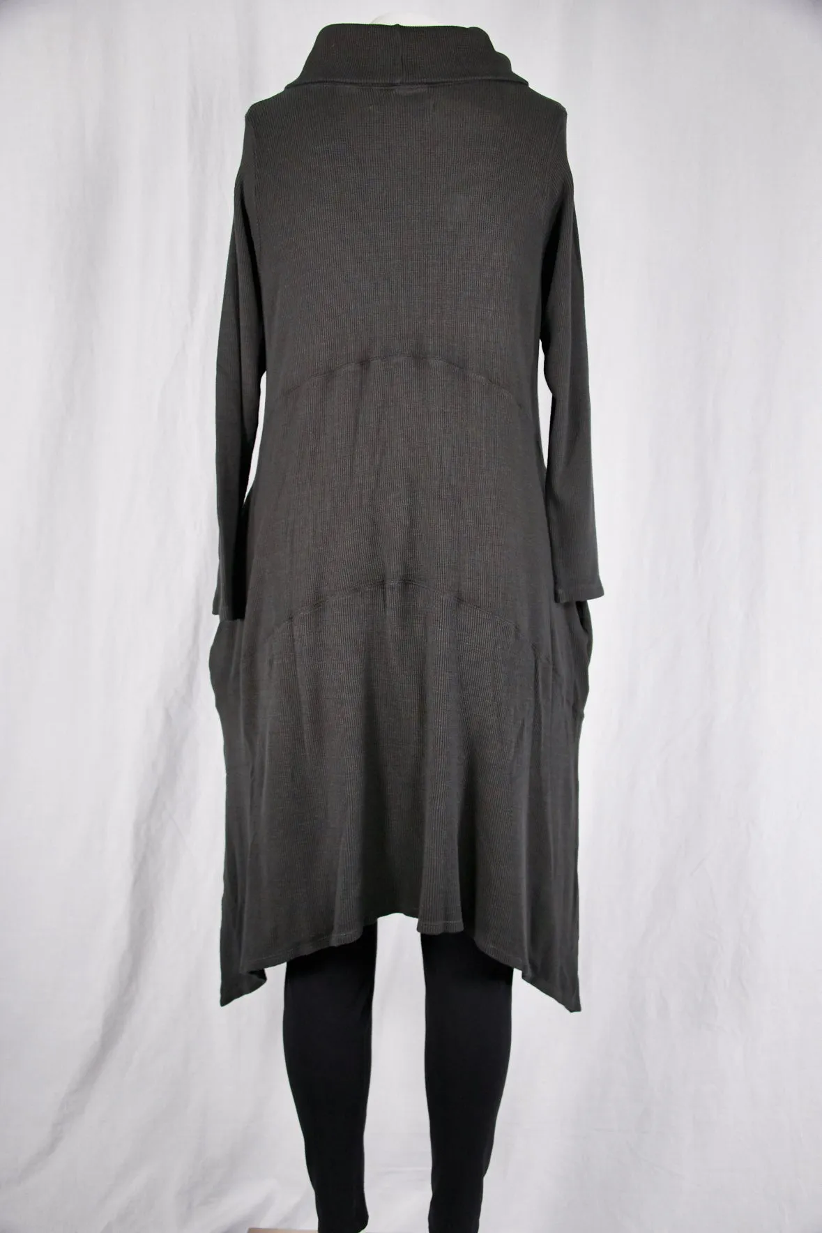 7220 Druid Cowl Dress-Soot-U
