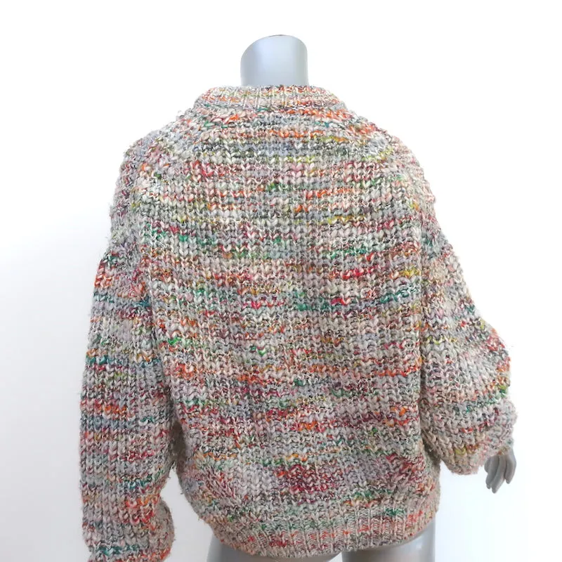ACNE Studios Sweater Zora Multicolor Wool-Blend Chunky Knit Size Extra Small
