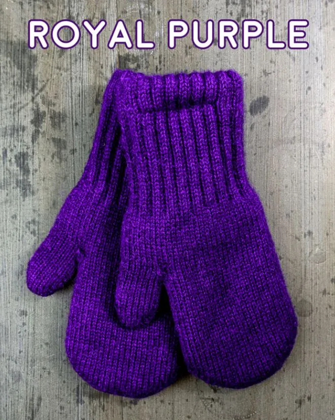 Alpaca Mittens - Boucle Lined Made in USA Small Medium Large