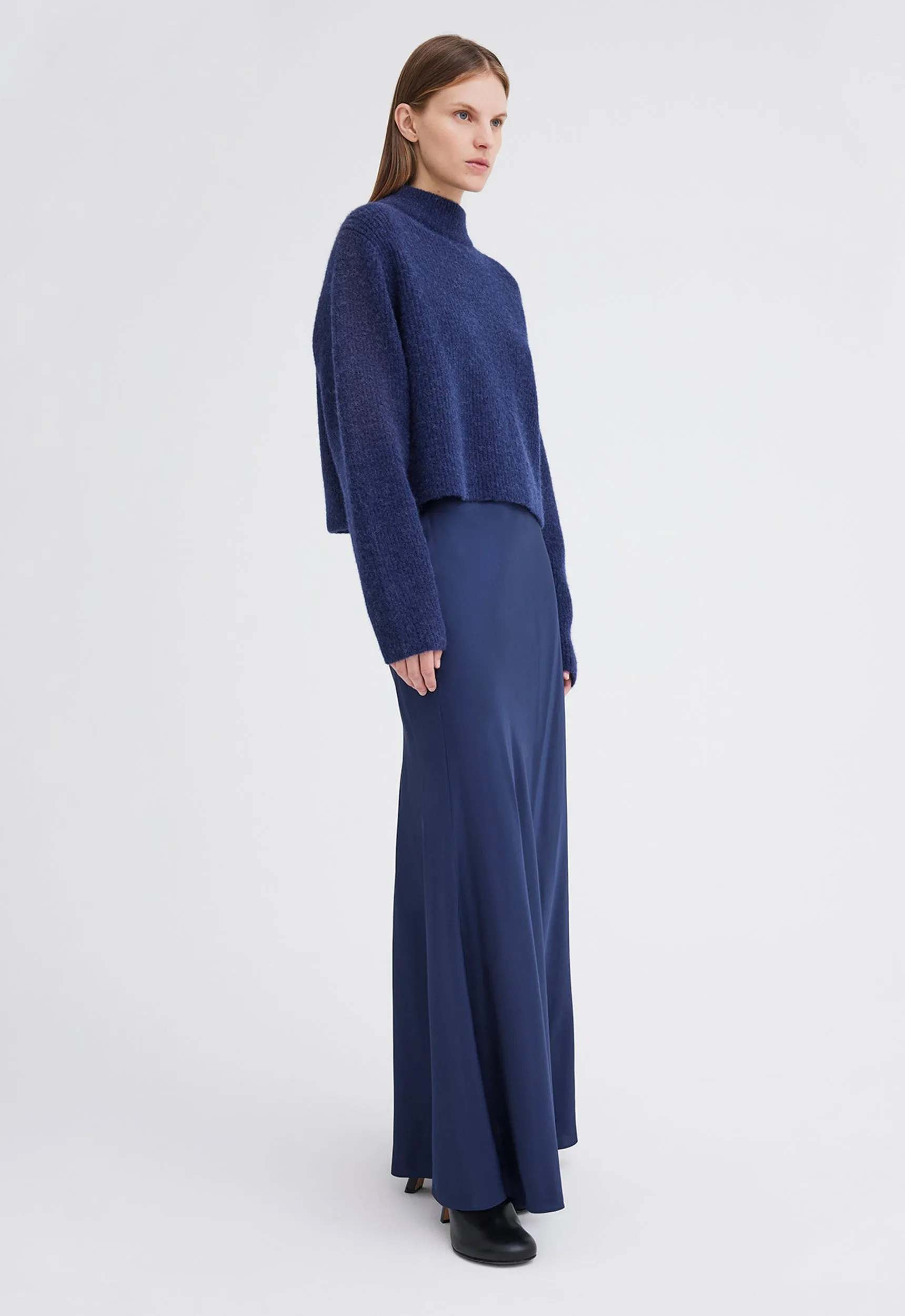 Alto Alpaca Wool Sweater - Navy