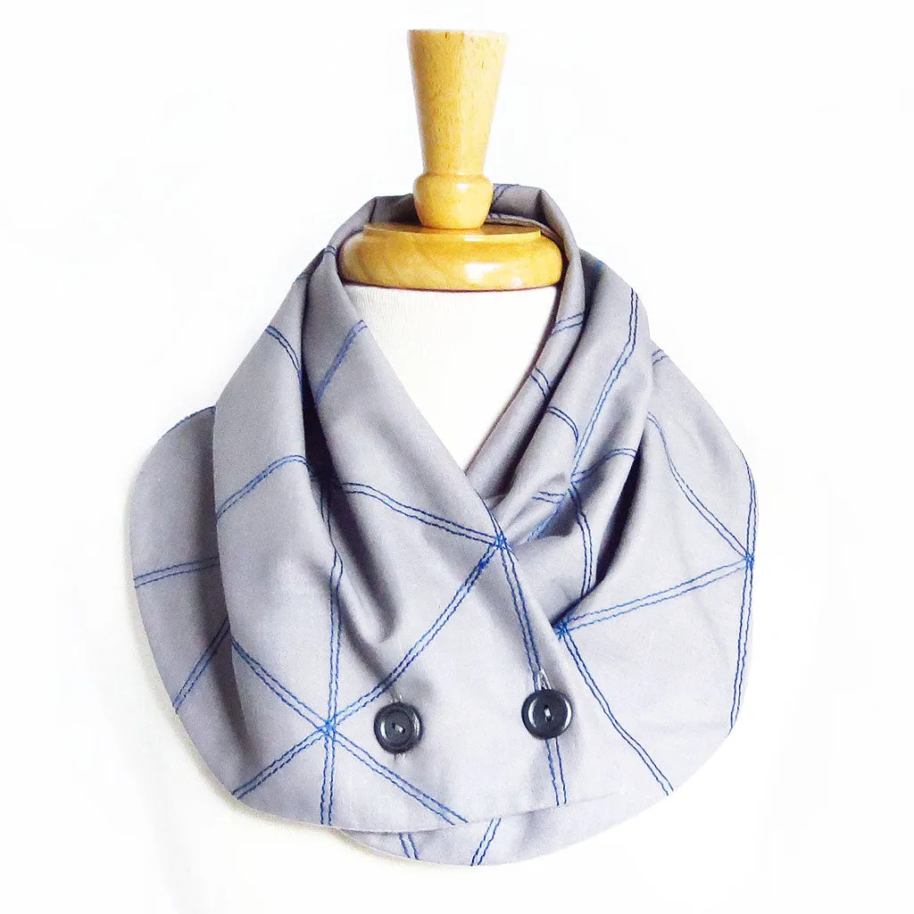 andromeda button scarf