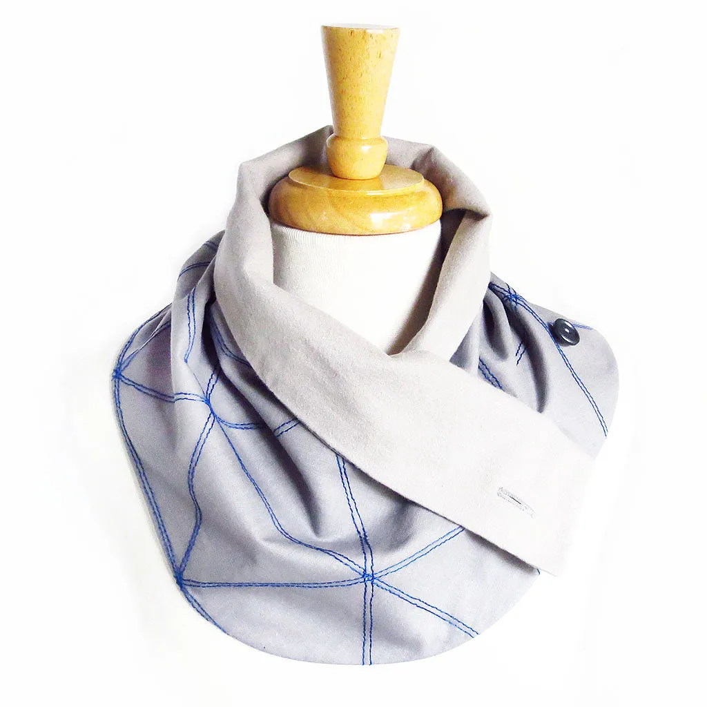 andromeda button scarf