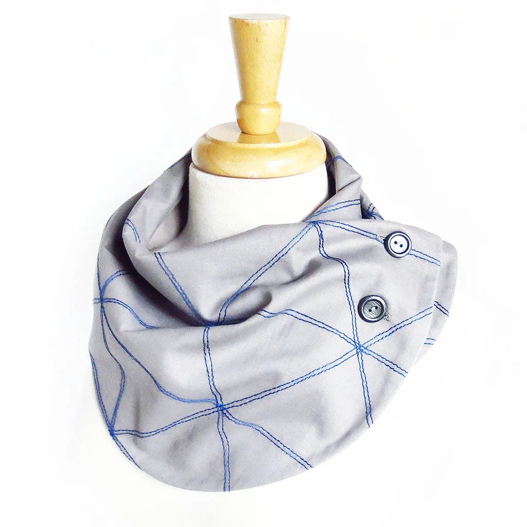 andromeda button scarf