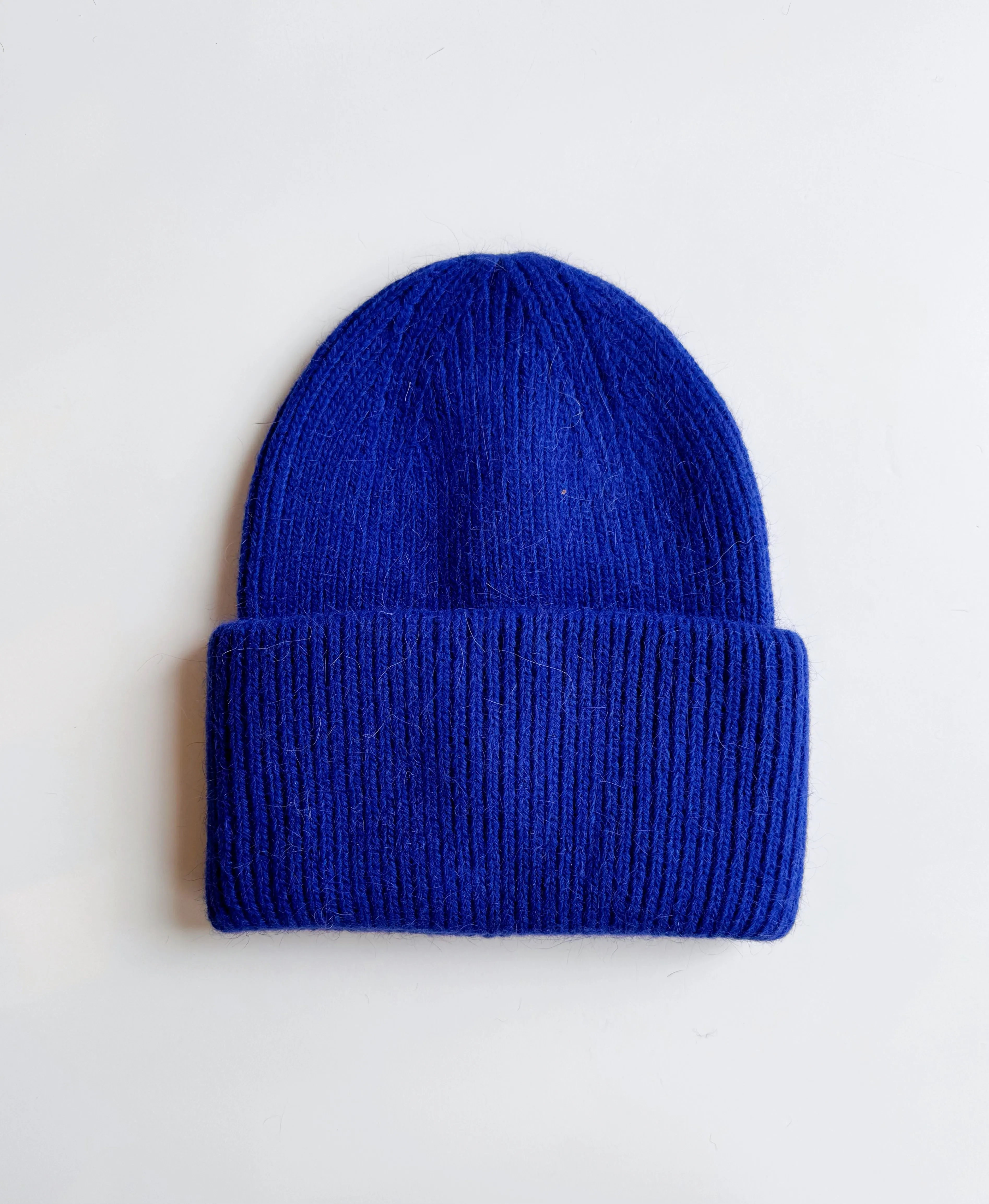 Angora SERENA beanie in royal blue