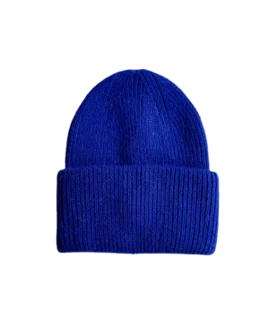 Angora SERENA beanie in royal blue