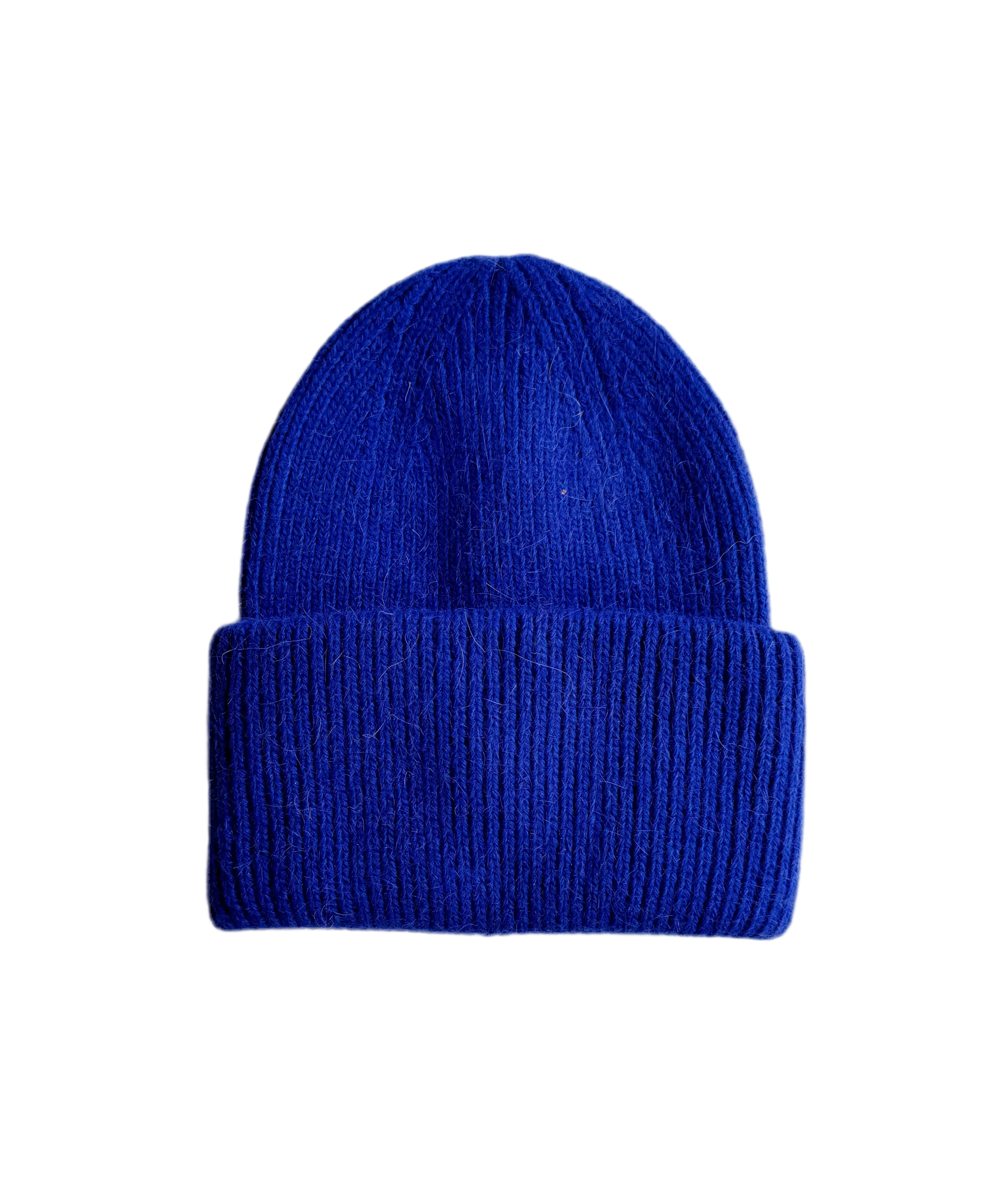 Angora SERENA beanie in royal blue