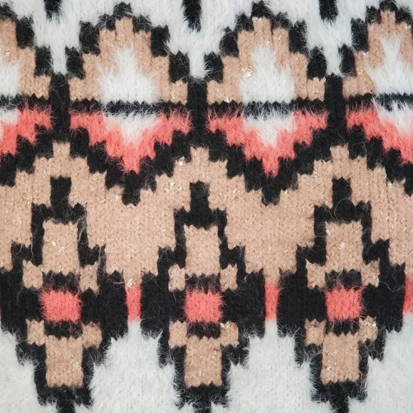 Ann Taylor Fair Isle Chunky Knit Sweater Size Small