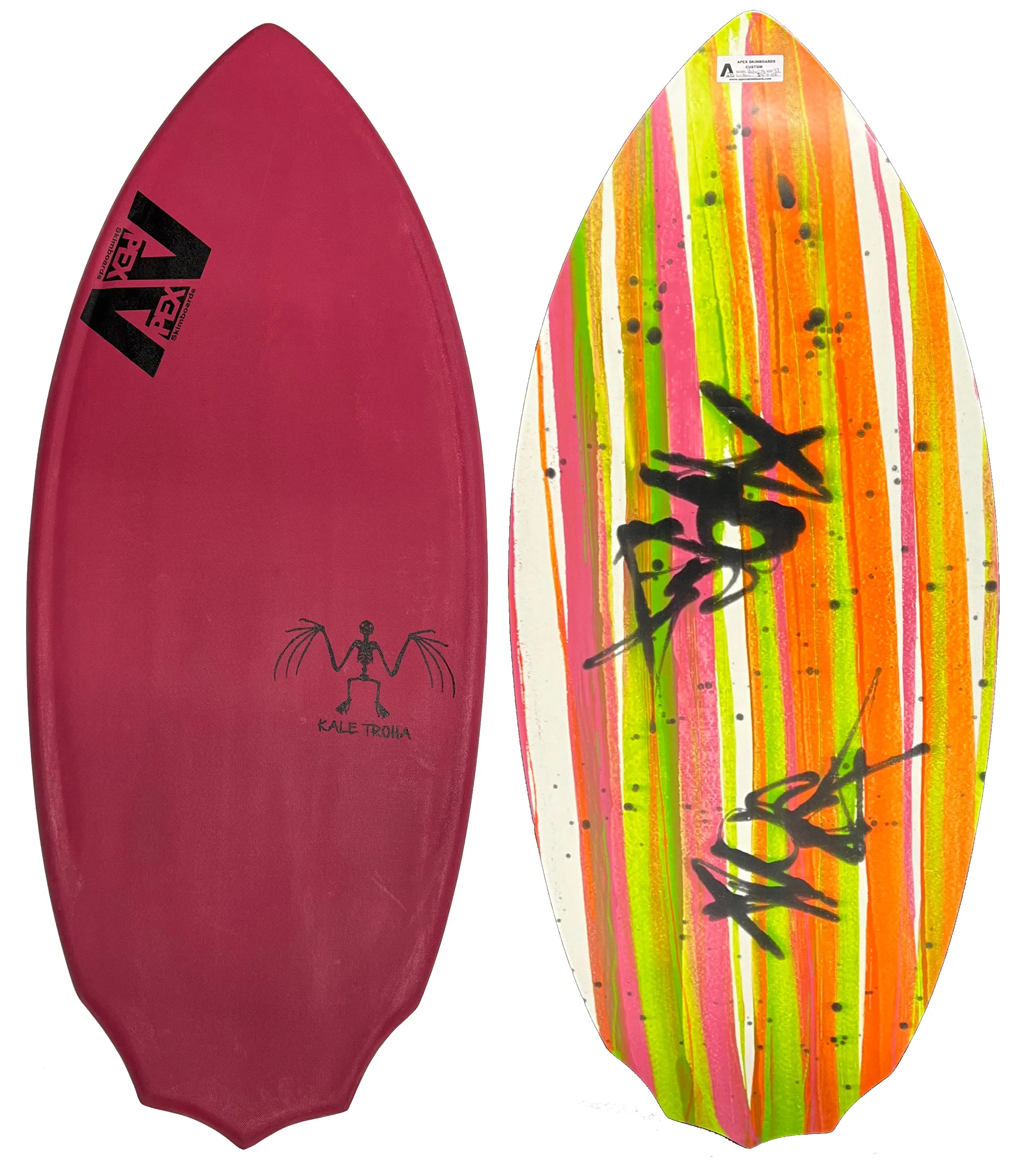 Apex 53" Kale Batwing Carbon Magenta Skimboard