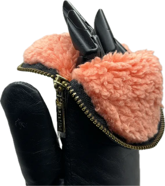 Aristide Sherpa Lined Leather Mittens
