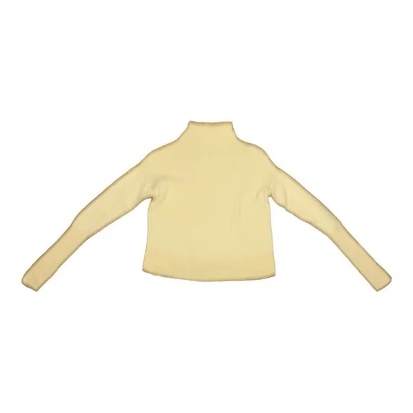 Aritzia Wilfred Cyprie Merino Wool Mockneck  Sweater in Soft Yellow  Size XS