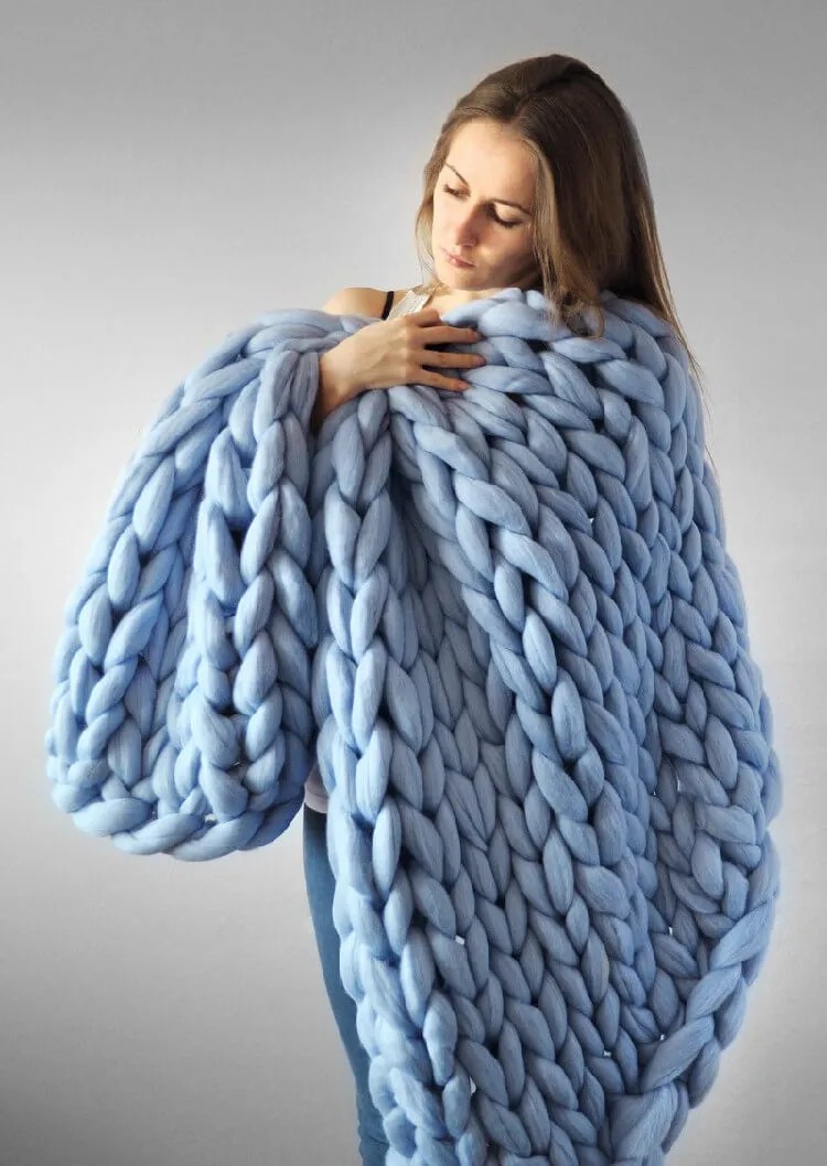 Arm Knit Blanket