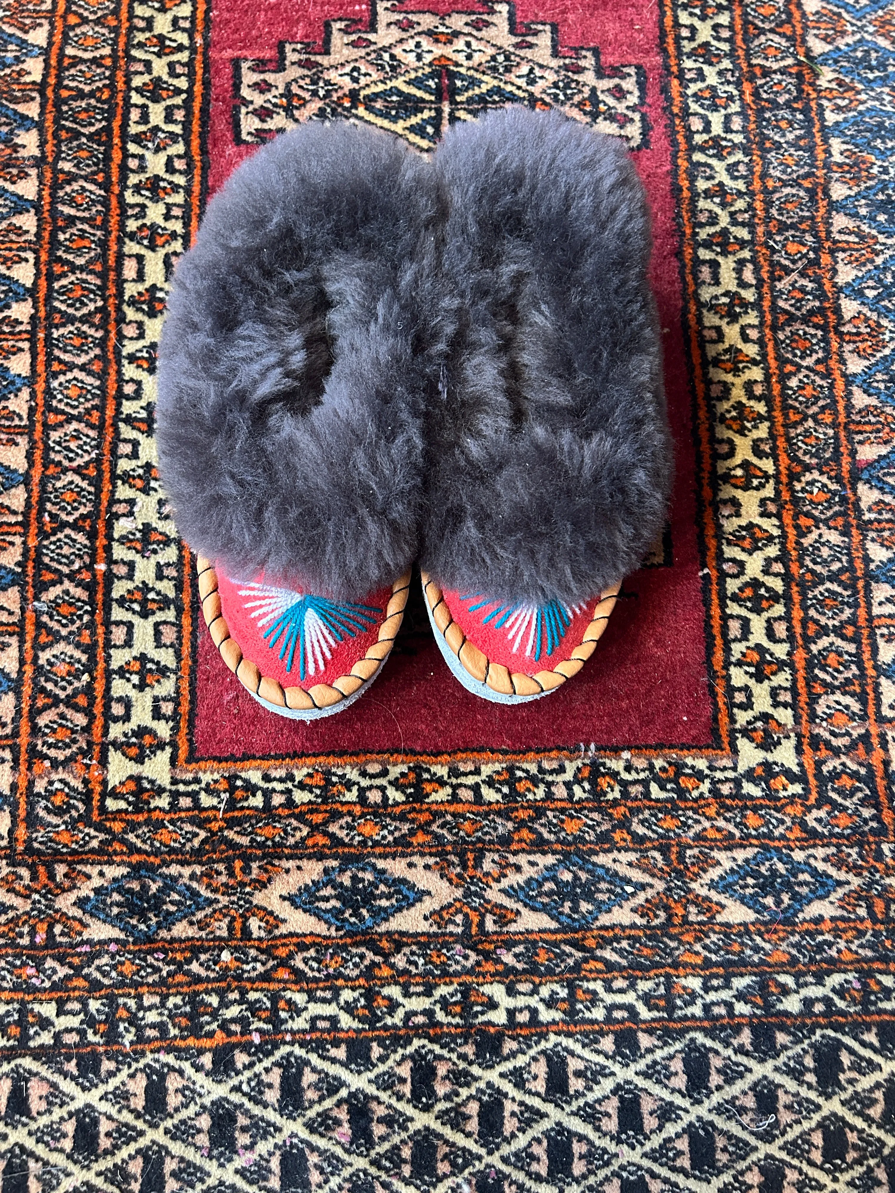 Artisan Kids Sheepskin Slippers