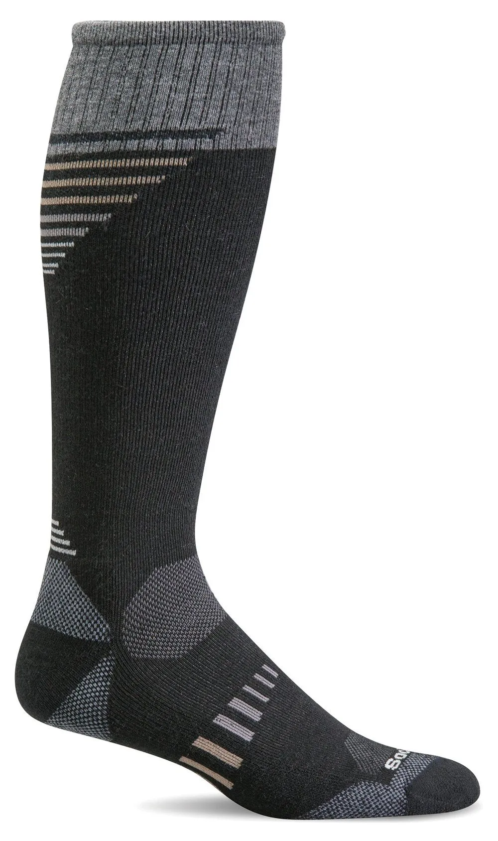 Ascend II OTC Men Knee-High - Black Moderate Compression (15-20mmHg)