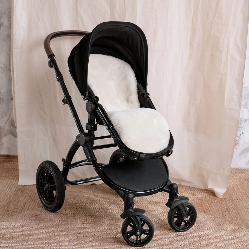 BAA BABY Sheepskin Buggy Style Liner - Ivory Shorn Hair