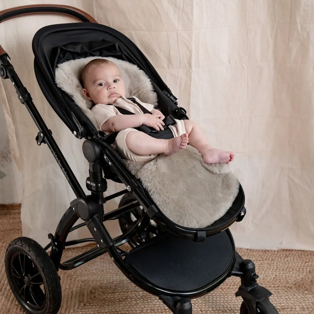 BAA BABY Sheepskin Buggy Style Liner - Latte Shorn Hair