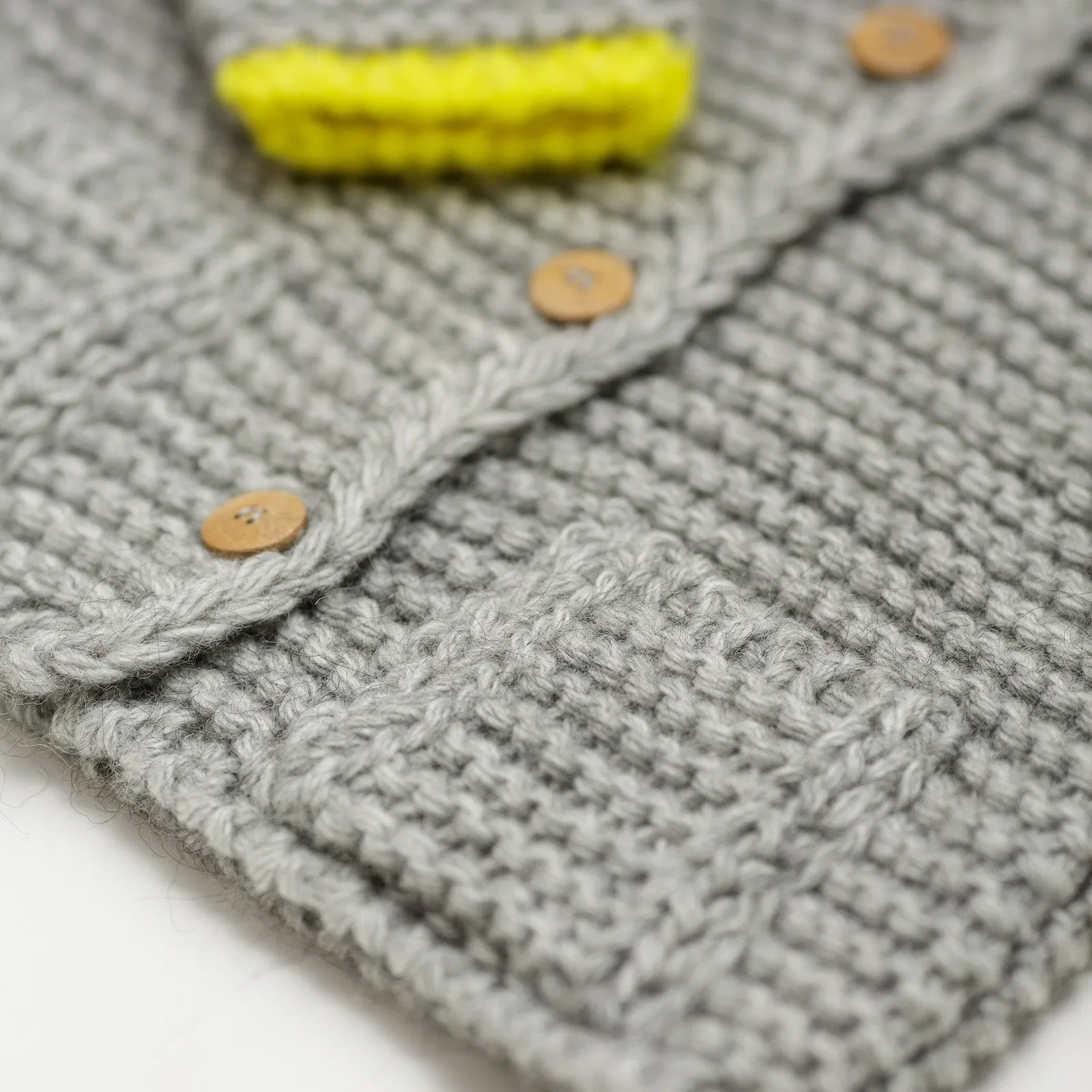 Baby Boys & Girls Grey Hooded Romane Cardigan