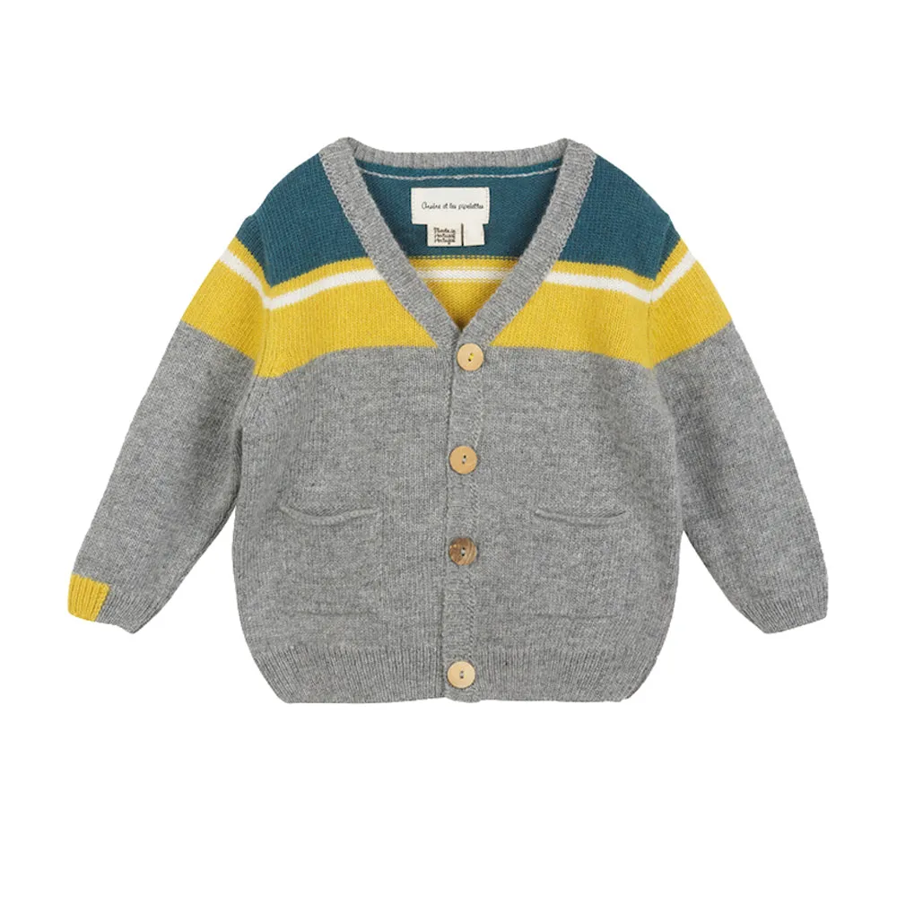 Baby Boys Grey Radou Cardigan