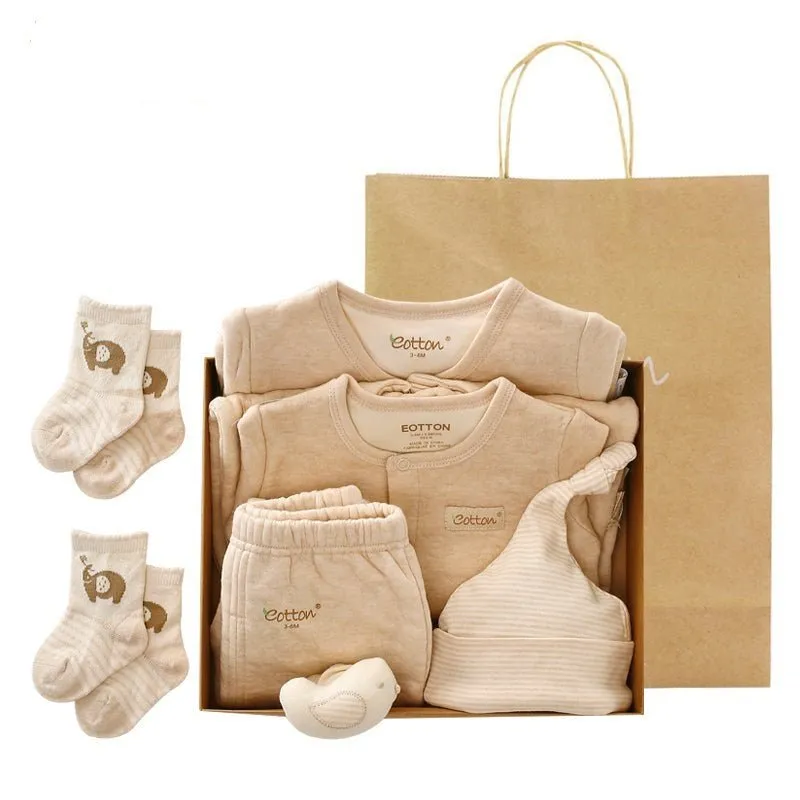 Baby Gift Box | Organic Thermal Layette Set for Newborn Winter Comfort