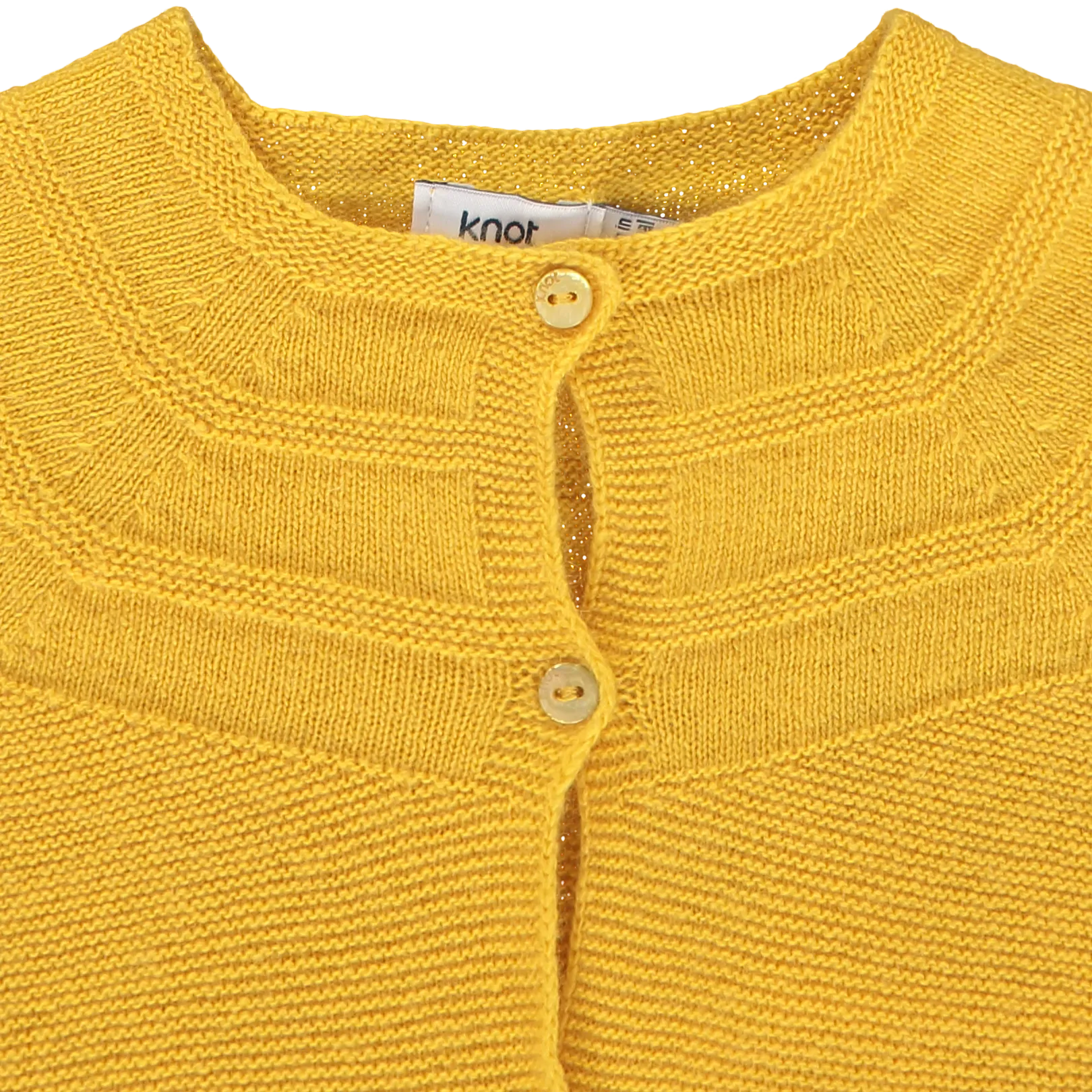 Baby Girl Yellow Knitted Wool Cardigan