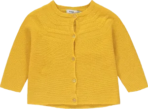 Baby Girl Yellow Knitted Wool Cardigan