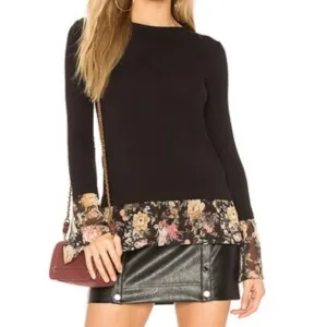 Bailey 44 women love story layered sweater size small witchcore fairycore witchy