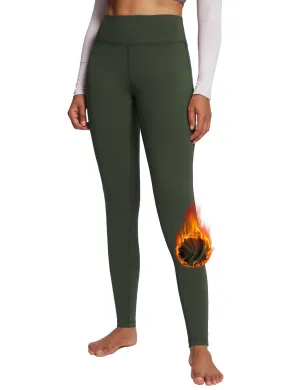 BALEAF Women's Fleece Lined Leggings Thermal Warm Winter Tights High Waisted Yoga Pants Cold Weather with Pockets.
