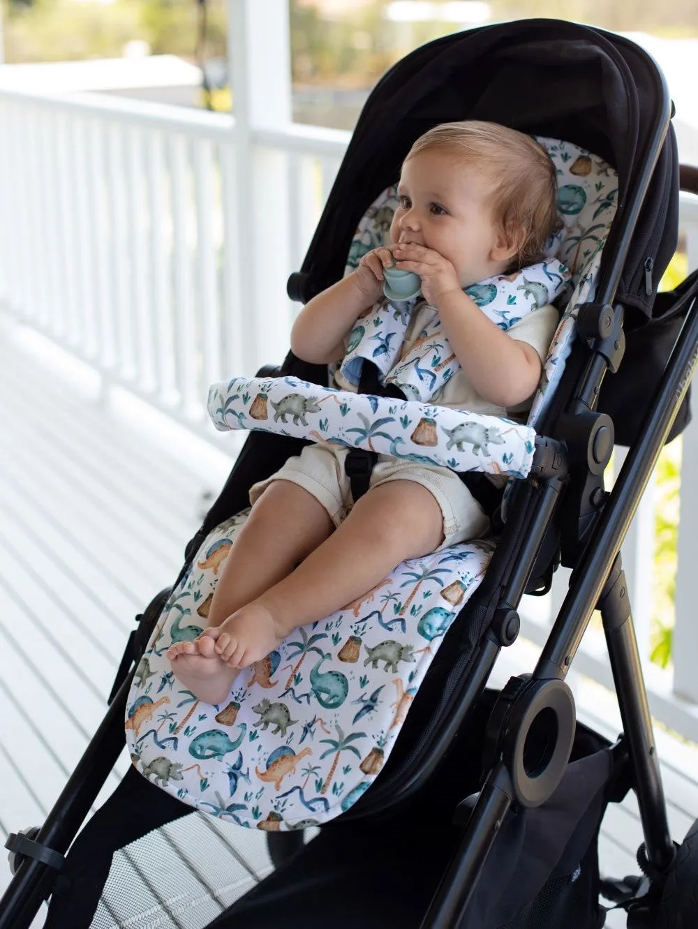 Bambella Designs Universal Pram Liner | Wild Dinosaurs