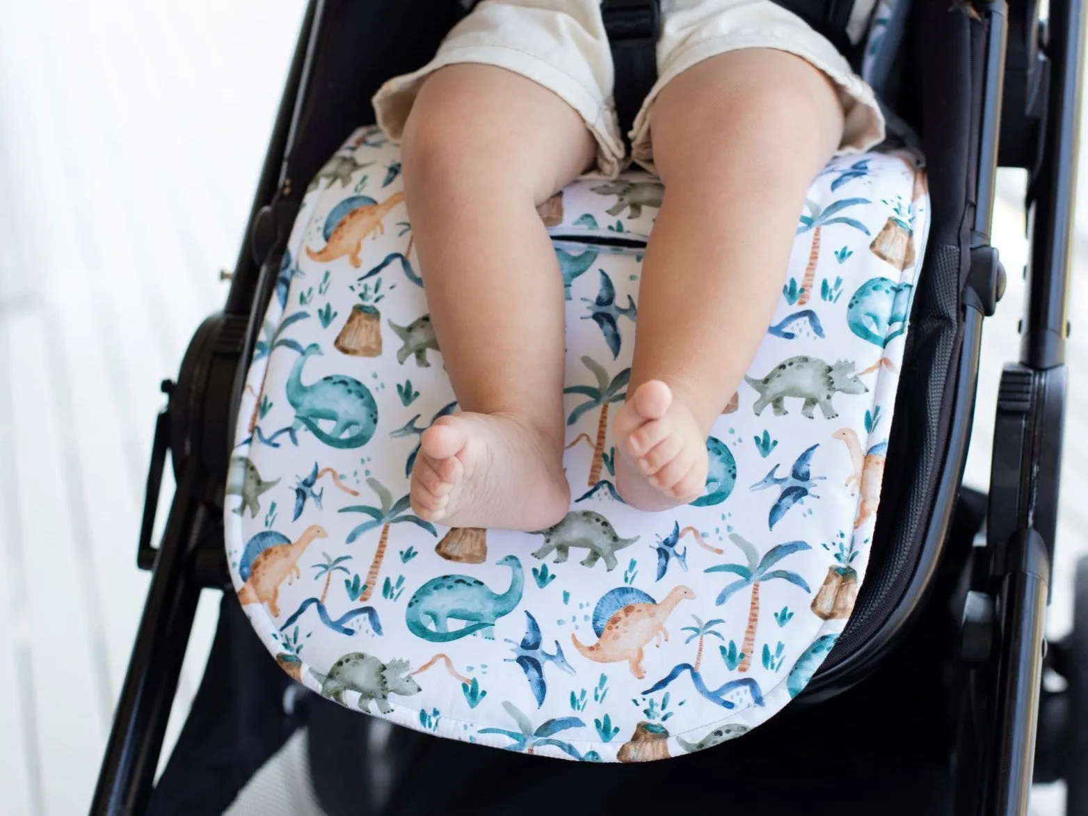 Bambella Designs Universal Pram Liner | Wild Dinosaurs