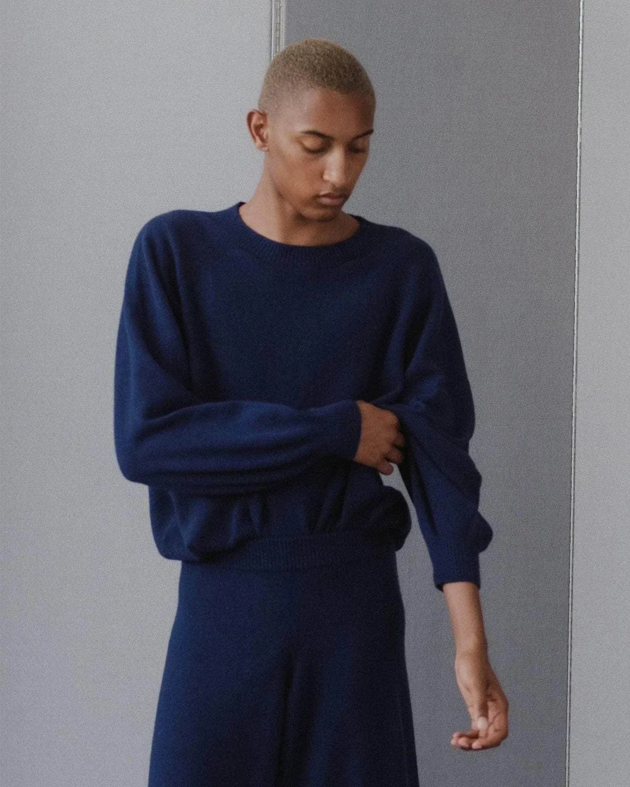 Baserange Soar Sweater In Fortunale Blue