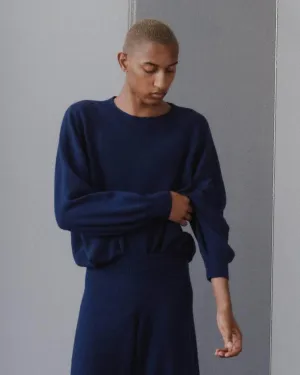 Baserange Soar Sweater In Fortunale Blue