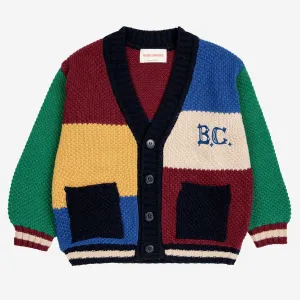B.C Vintage Color Block Cardigan by Bobo Choses