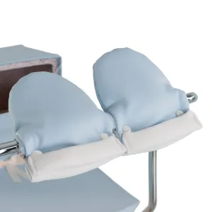 BebeLux Baby Blue 'Sweet Big' Doll's Pram Mittens 6400- AB