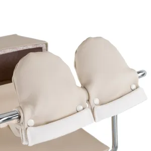 BebeLux Beige 'Sweet Big' Doll's Pram Mittens 6400- BE