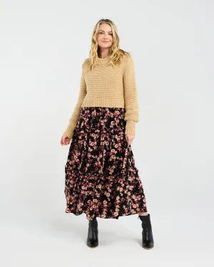 Becca Crop Knit | Oat | Blackstone